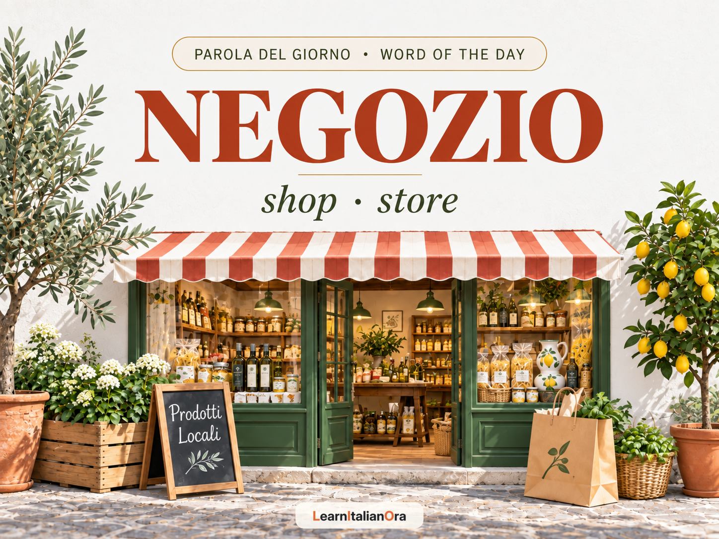 Italian word of the day: negozio (shop)